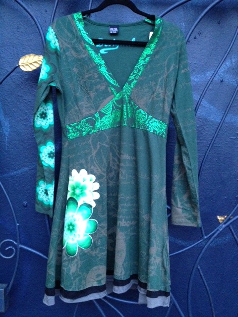 Desigual.Issue.green.dress