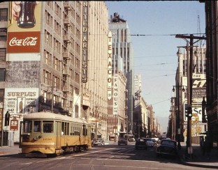 Los Angeles streetcar from 1963