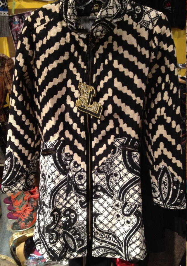 We still have one of these coats from last season, designed by Lacroix for Desigual. Photo by angelvancouver.com Desigual.coat.by.Lacroix
