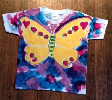 A little girl wanted a butterfly shirt. Her mother ordered this for Christmas. Image