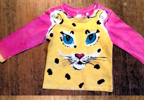 Big Cat shirt for small child. Image