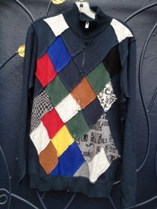 Desigual men's zip-up sweater. photo by angelvancouver.com mens.zip.sweater