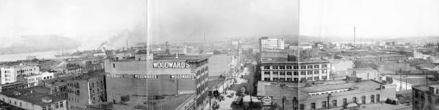 vancouver.business.district.looking.east.early.1900s