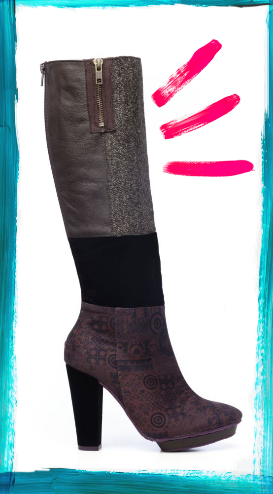 Desigual.rainbow.boots.manchas