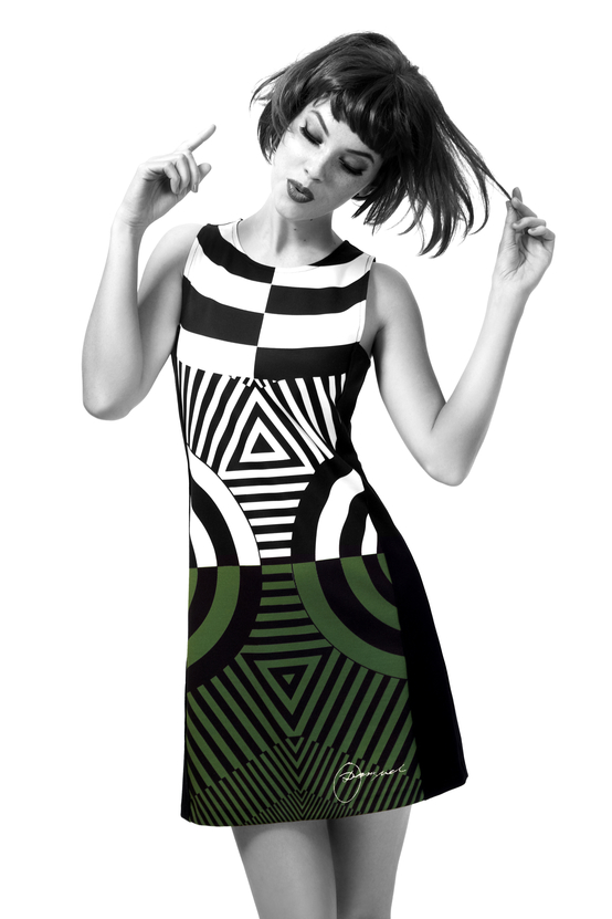 desigual dress black and white Desigual womens Sleeveless Vest Hello Blanco in Black/White Dress main image 1