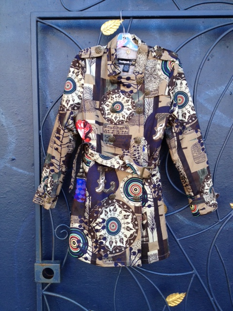 Here is a raincoat designed by Christian Lacroix for Desigual. Photo by angelvancouver.com desigual.nu.womens.coat