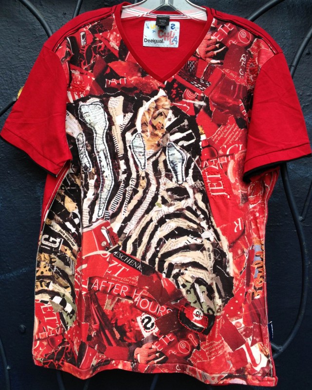 Desigual Zebra collage shirt. Photo by angelvancouver.com Desigual.zebra.Tshirt.$94