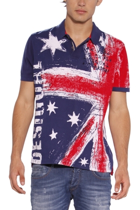 Australia polo shirt by Desigual. WE ship to Austalia and worldwide. Photo by Desigual Desigual.Austria.polo.31L1715_5001.