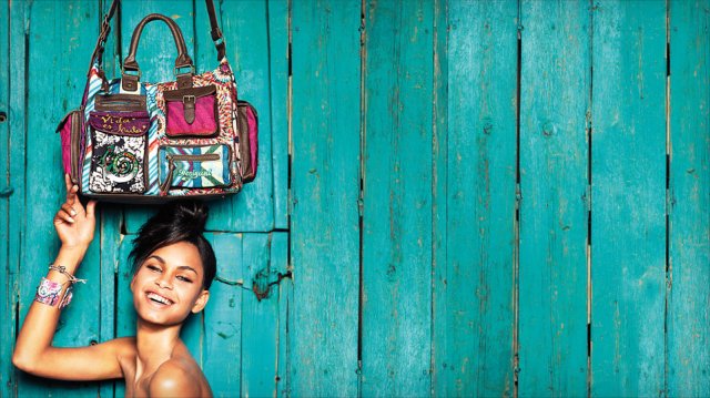 We have a good selection of Desigual bags at Angel Vancouver, including some designed by Christian Lacroix for Desigual. Photo by Desigual. Desigual.bags.