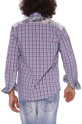 Cuadros shirt, back. Photo by Desigual Desigual.Cuadros.shirt.back.31C1292.