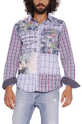 Cuadros shirt, front. Photo by Desigual Desigual.Cudros.shirt.31C1292_5004