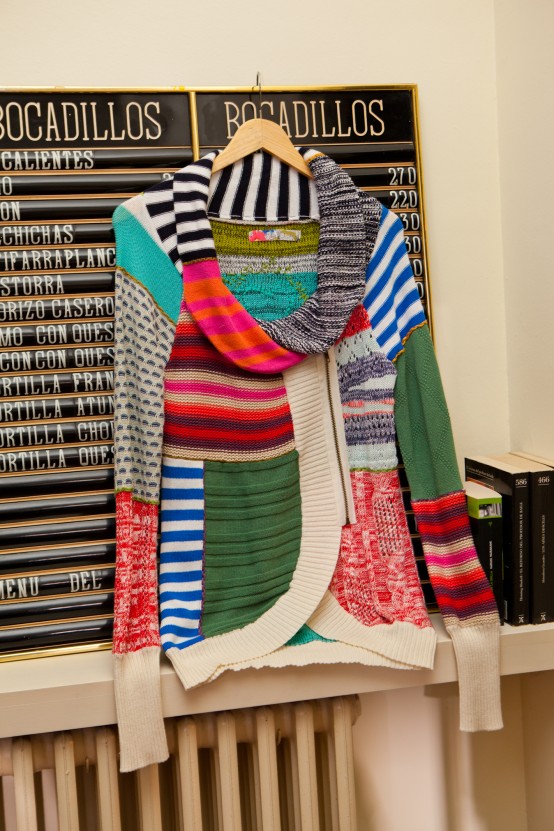 This sweater is called Pruit, a cousin of the very popular Lara sweater from last fall. Photo by Desigual. Desigual.Pruit.sweater.2013.