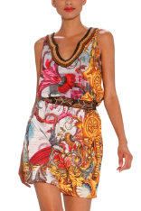 Desigual "Well" dress designed by Christian Lacroix for Desigual. Photo by Desigual. Desigual.Well.dress.by.Lacroix.31V2L13_5028