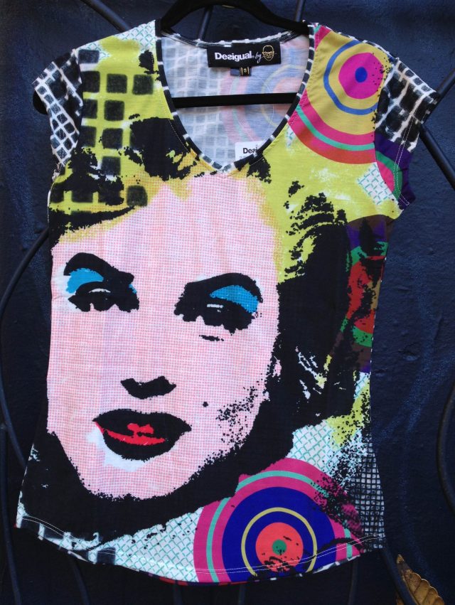 Desigual ANDY WORHOL Marilyn Monroe top by Christian Lacroix 2013