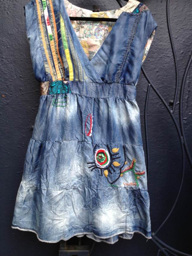 This Desigual dress, Vuelo Patch, is on sale this week for $110, which is 35 percent off the regular price of $169. Photo by angelvancouver.com Desigual.burlington.patch.dress.$169