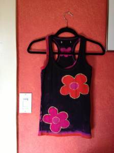 Angel.black.flowers.shirt