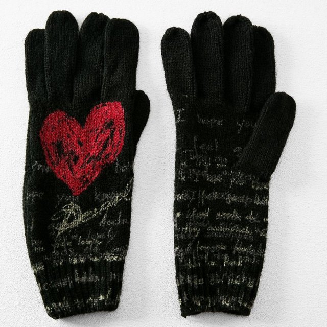 Desigual HEART gloves, $49.95.