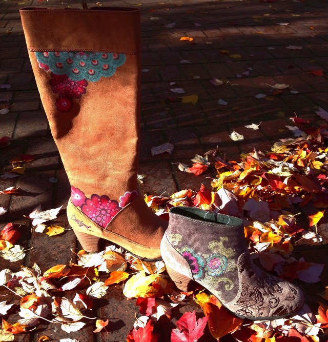Desigual.Sofia $189.embroidered kid leather toe and cordouroy upper.Esther $239. Kid leather. Non-skid sole