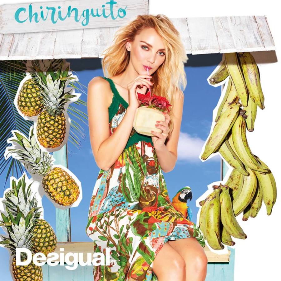 Desigual has the taste of summer for a Chiringuito. Supring-Summer 2016 collection.