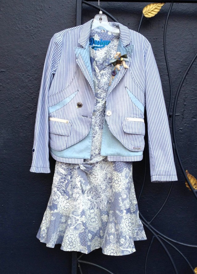 Desigual.KLAUS.jacket.$254.and.MONICA.dress.$144.spring.summer.2014