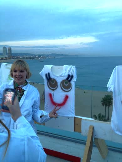 Barcelona.HQ.rooftop.Tshirt.painting3.2014.j