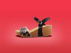 Desigual MIKA sandal with cork wedge heel. $89. Spring-Summer 2015, now at Angel Vancouver.
