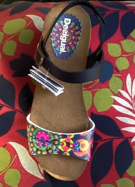 Desigual MANDARINA sandal with wedge heel for Spring-Summer 2015. $89. photo by angelvancouver.com