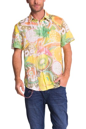 Desigual FRUTAS Y LETRAS summer short-sleeved shit. $97. Spring-Summer 2015.