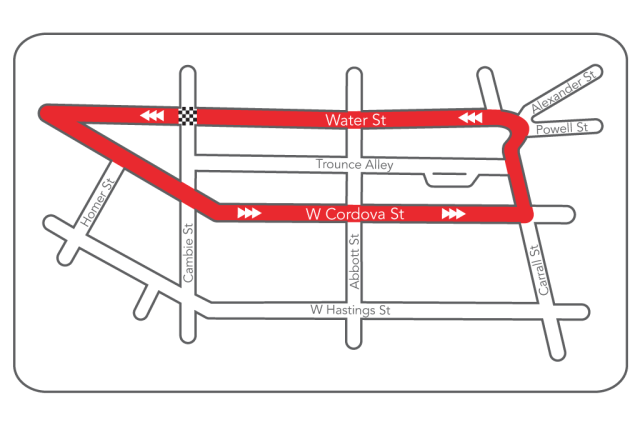 gastown grand prix route