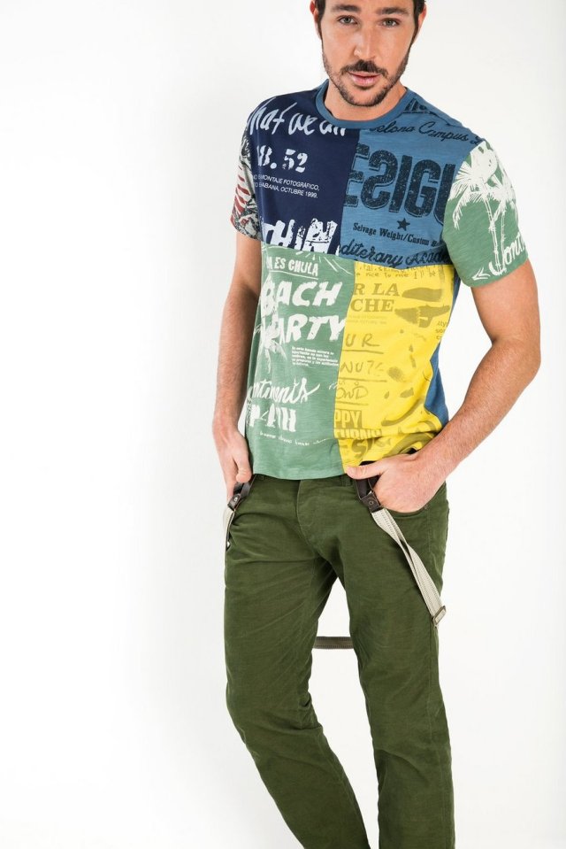 Desigual DECONSTRUCTED t-shirt for men. $90. Fall-Winter 2015