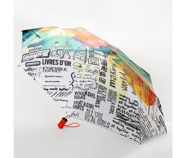 Other side of Desigual PAINTER UMBRELLA.