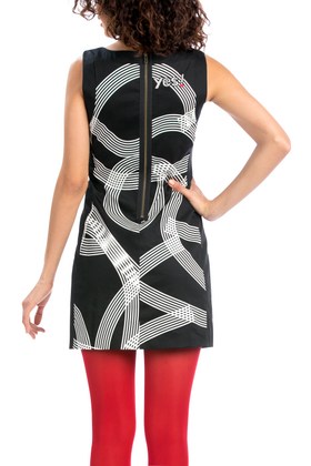 Back of Desigual LAILA dress. $185.95. Fall-Winter 2015.