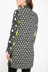 Back of Desigual SWEET EMOTION coat by Christian Lacroix. Regularly $365.95. Now on sale at 30% off ($256).