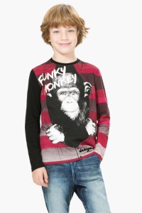 Desigual "Robert" Funky Monkey T-shirt. $65.95. 67t36c8