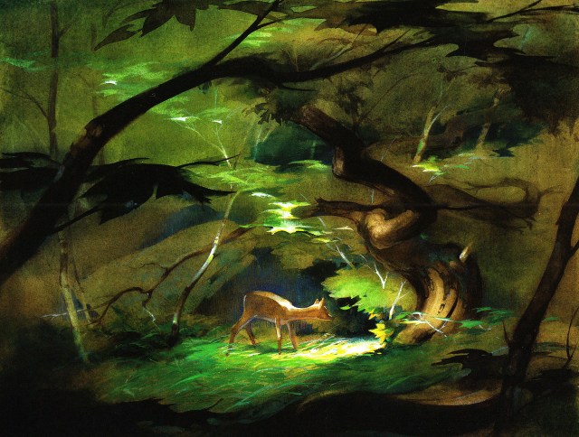 Painting by Tyrus Wong for Bambi. tyruswong-bambi