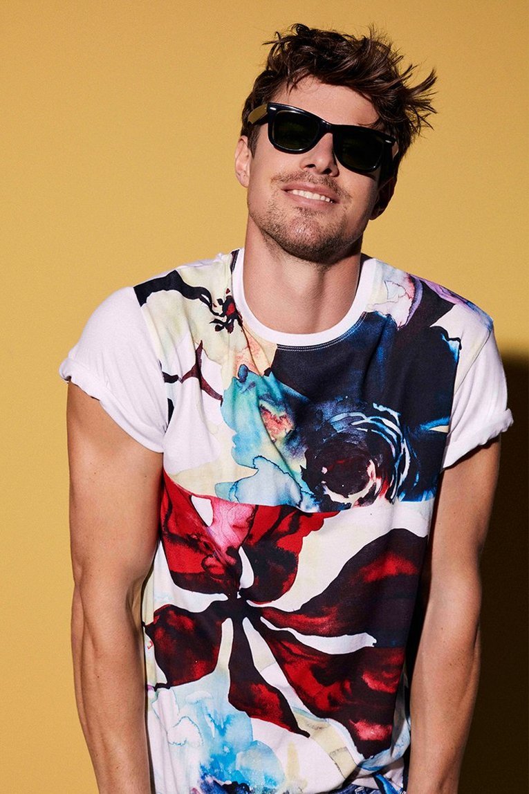 Desigual T-Shirt Uomo - Regular Fit, Girocollo, Manica Corta, Multicolore