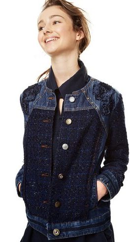 Desigual EXOTIC TWEED jacket. $255.95. FW2017.