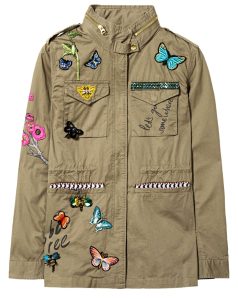 Desigual ECLIPSE cotton jacket with embroidery. $309.95. SS2018.