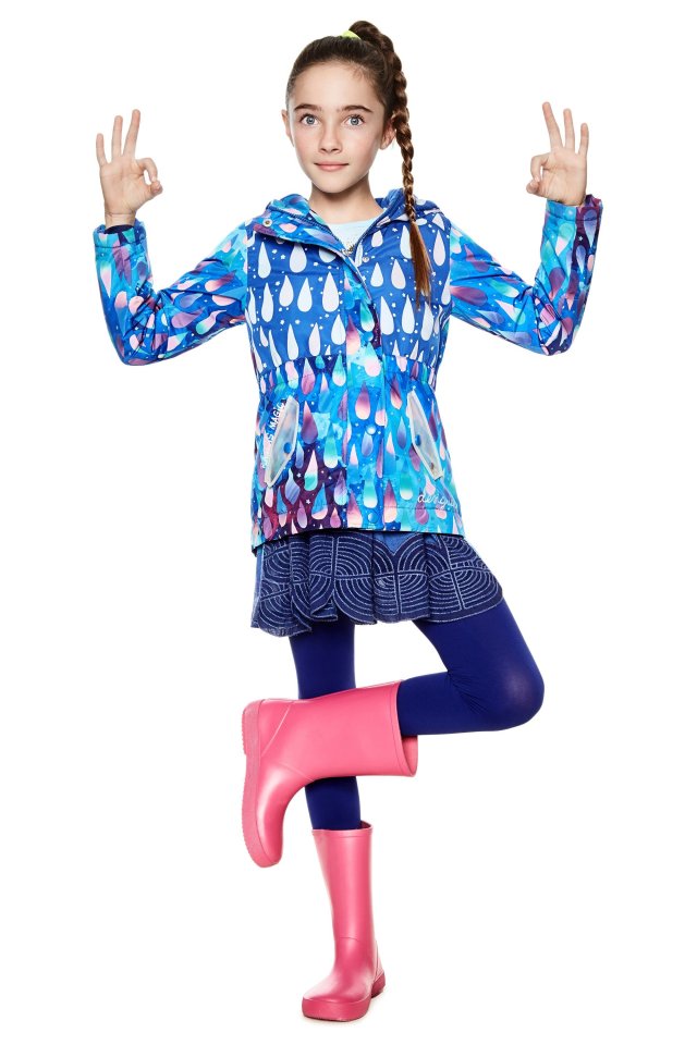Desigual kids MAGIC rain jacket with hood. $149.95. SS2018.