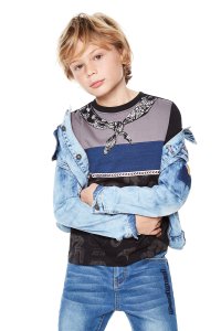 Desigual kids NEGRA T-shirt. $69.95. SS2018.