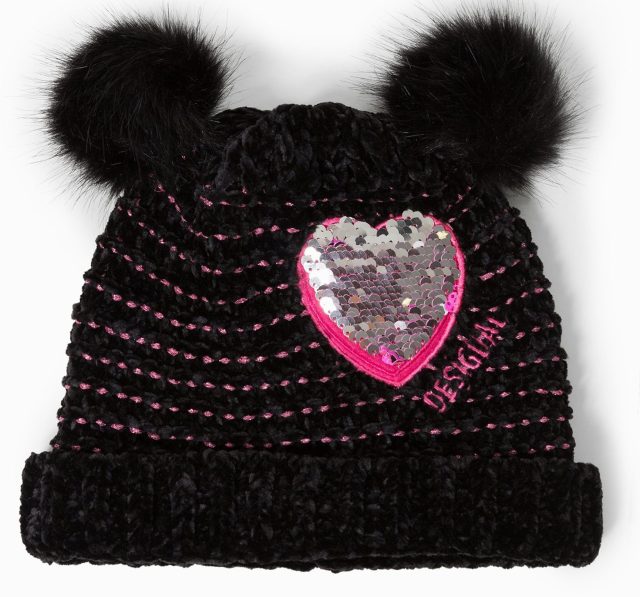 Desigual kids POMO hat with reversible sequins. Was $35.95, now 40% off ($21).