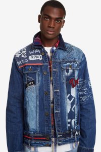 Desigual MARZO denim jacket. $255.95. A different denim jacket for men. Fall-Winter 2019 collection.