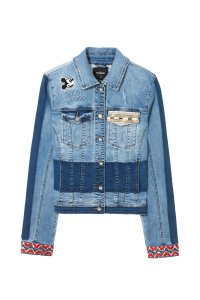 Desigual MARGUERITE Mickey Mouse denim jacket on sale.