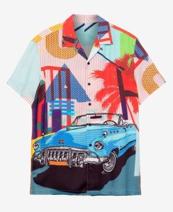 Desigual BERNARD CUBA RESORT shirt. $135.95. FW2019.