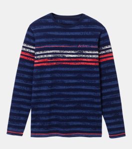 Desigual DANI striped cotton T-shirt. $125.95. FW2019.