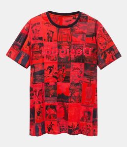 Desigual HAWAIIAN POSTCARD T-shirt. $105.95. FW2019.