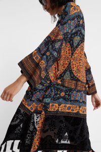 Desigual KIM ethnic tassels kimono FW2019
