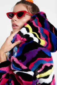 Back in stock: Desigual LUPE plush jacket. Was $425.95, now 40% off. FW2019.