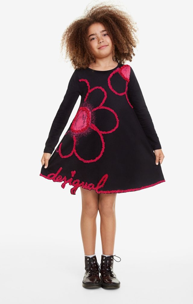 Desigual kids PAPAYA floral dress FW2019