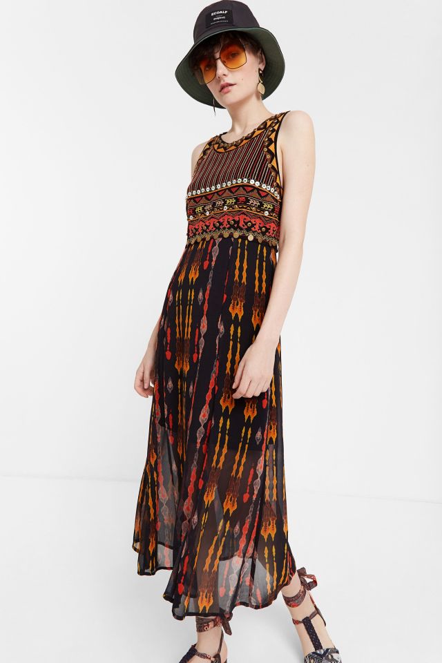 Desigual SIDNEY African-inspired print dress SS2020.